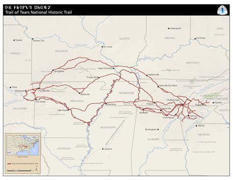 trail of tears length|trail of tears nht.